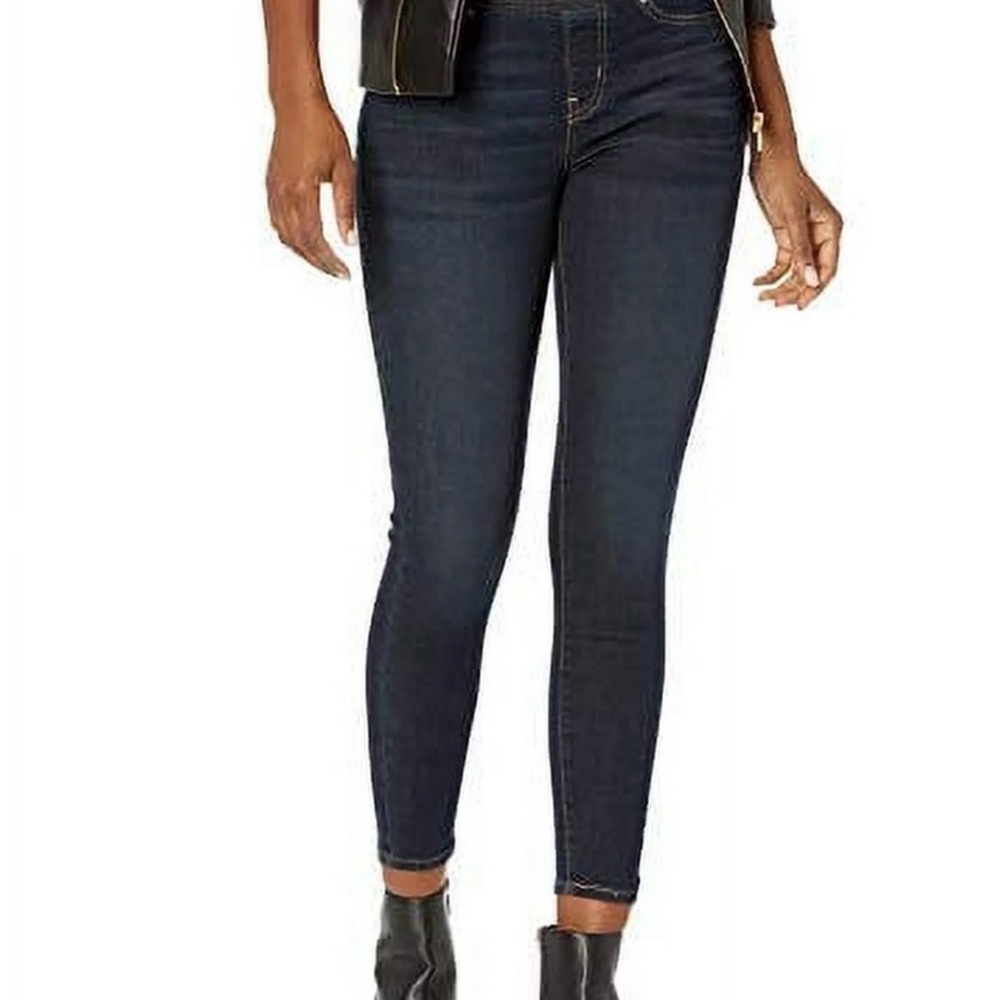 NWT Signature by Levi Strauss Dark Blue Pull On Skinny Jeans Size 16 Long